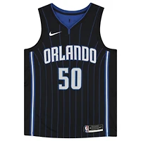 Autographed Nike Cole Anthony Black Orlando Magic 2020-21 Association Swingman Jersey