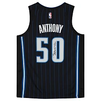 Autographed Nike Cole Anthony Black Orlando Magic 2020-21 Association Swingman Jersey