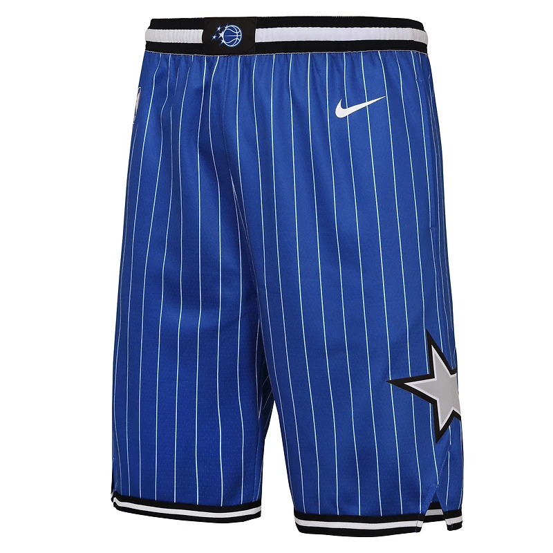 Boys Youth Nike  Royal Orlando Magic Swingman Shorts - Icon Edition
