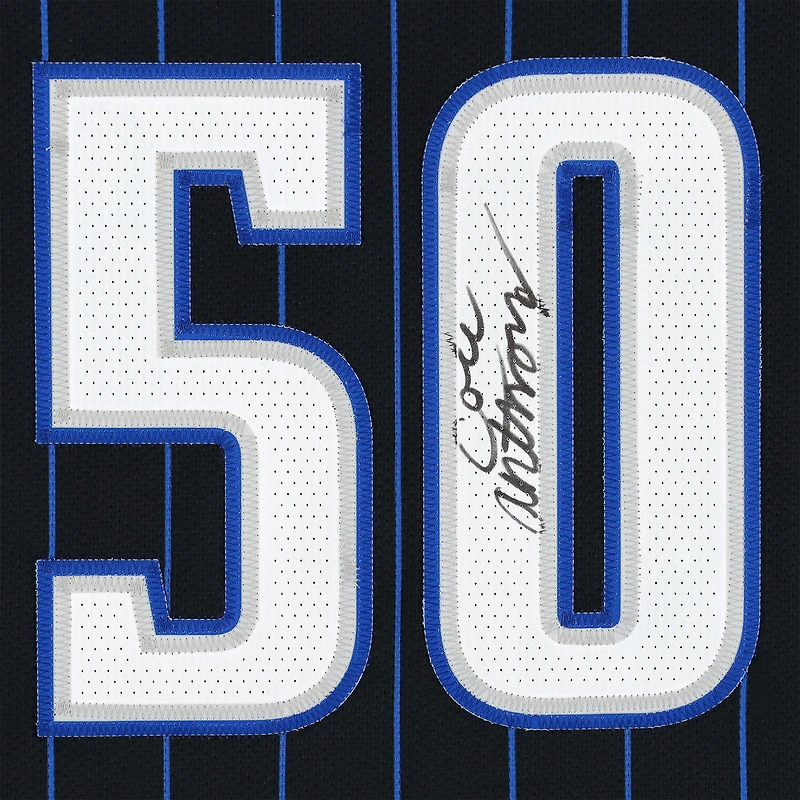Maillot authentique Nike Icon 2020-21 autographié par Cole Anthony Black Orlando Magic