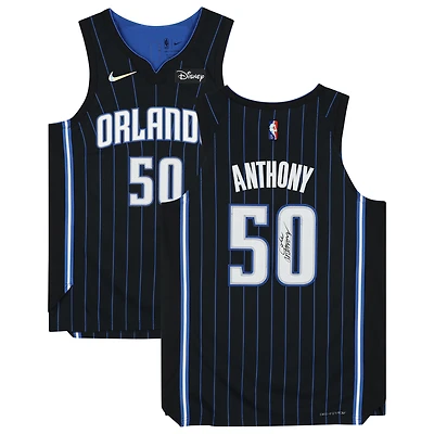 Maillot authentique Nike Icon 2020-21 autographié par Cole Anthony Black Orlando Magic