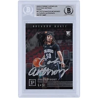 Carte de recrue authentifiée autographiée Cole Anthony Orlando Magic 2020-21 Panini Chronicles #122 Beckett Fanatics