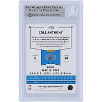 Carte de recrue authentifiée autographiée Cole Anthony Orlando Magic 2020-21 Panini Chronicles #122 Beckett Fanatics