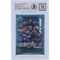 Cole Anthony Orlando Magic autographié 2020-21 Panini Chronicles Playbook Green Ice Prizm #186 Beckett Fanatics a été témoin d'une carte recrue authentifiée 10
