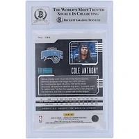 Cole Anthony Orlando Magic Autographed 2020-21 Panini Chronicles Playbook #186 Beckett Fanatics Witnessed Authenticated 10 Rookie Card with "Go Magic" Inscription