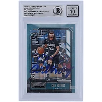 Cole Anthony Orlando Magic Autographié 2020-21 Panini Chronicles Playbook #186 Beckett Fanatics Witnessed Authenticated 10 Rookie Card