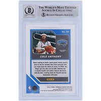 Cole Anthony Orlando Magic Autographed 2020-21 Panini Chronicles Threads #98 Beckett Fanatics Witnessed Authenticated 10 Rookie Card