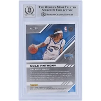 Carte de recrue autographiée 2020-21 Panini Chronicles XR #280 Beckett Fanatics a été témoin d'une carte authentifiée 10 avec l'inscription « Go Magic » de Cole Anthony Orlando Magic