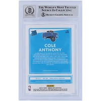 Carte de recrue autographiée 2020-21 Panini Donruss Optic #165 Beckett Fanatics Witnessed Authenticated 10 Rookie Card de Cole Anthony Orlando Magic