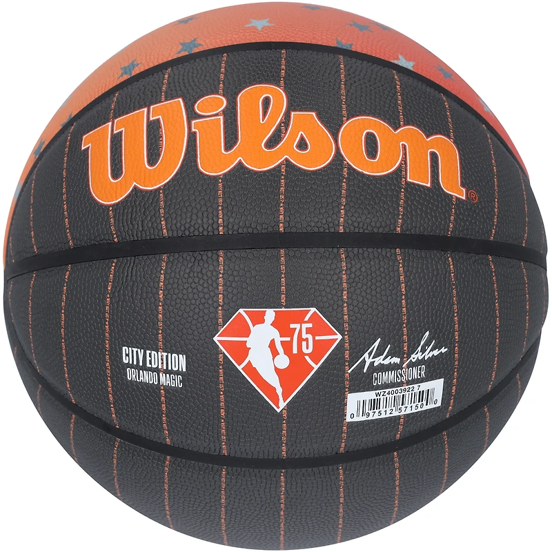 Cole Anthony Orlando Magic Autographed Wilson City Edition Collectors Basketball