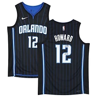 Maillot Nike Swingman noir dédicacé par Dwight Howard des Orlando Magic, édition Icon, avec inscription « HOF 25 »