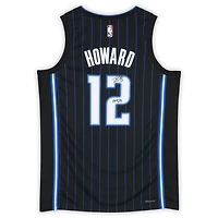 Maillot Nike Swingman noir dédicacé par Dwight Howard des Orlando Magic, édition Icon, avec inscription « HOF 25 »