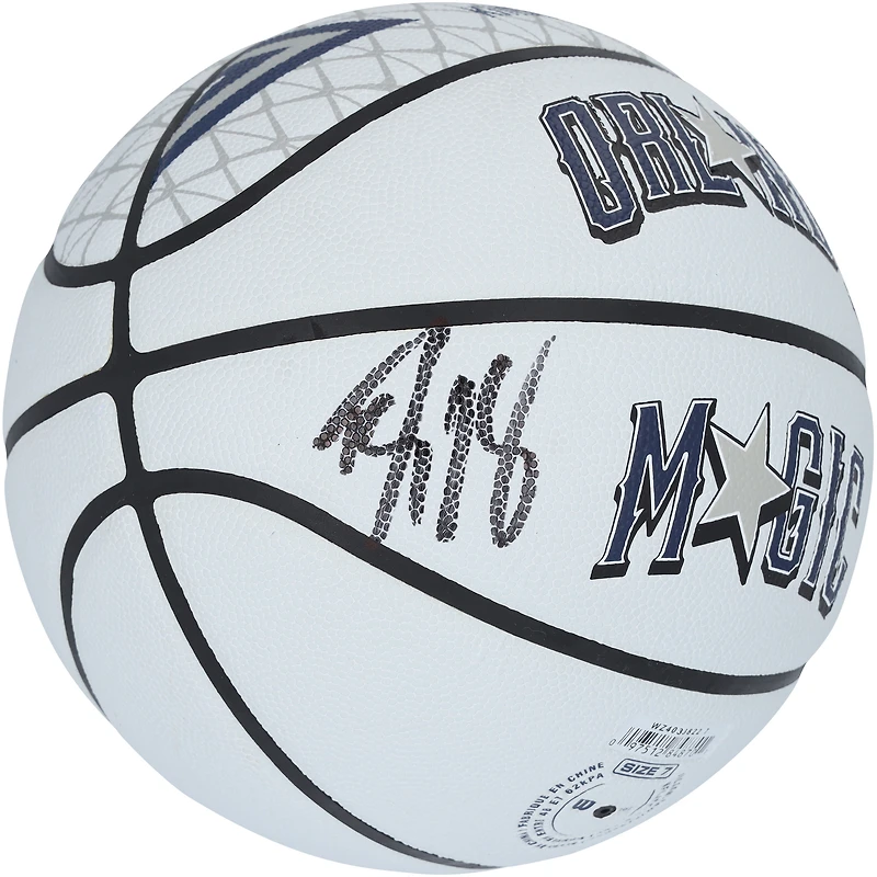 Ballon de basket-ball Wilson City Collector autographié par Dwight Howard Orlando Magic 2024-25