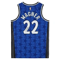 Maillot Swingman Nike Classic Edition bleu autographié par Franz Wagner, Orlando Magic