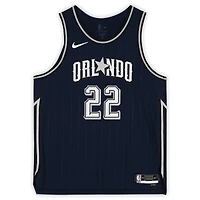 Maillot authentique Nike City Edition bleu marine autographié par Franz Wagner (Orlando Magic) saison 2023-2024