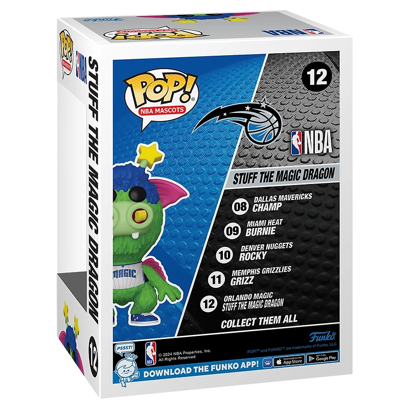 Funko Orlando Magic Pop! Figurine en vinyle Stuff The Magic Dragon #12