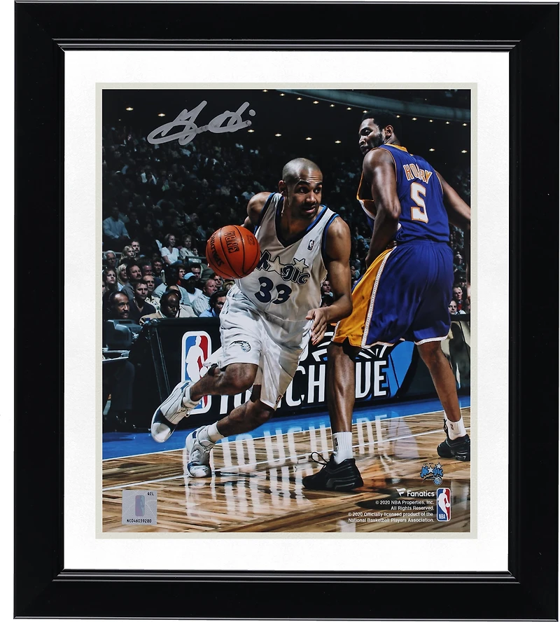 V106832 MAGIC Grant Hill Orlando Magic Autographié 8" x 10" Conduire vers le panier Photographie Grant Hill AUT 08x10 PHOTO 45945 AUTPHO 08BKHI0010