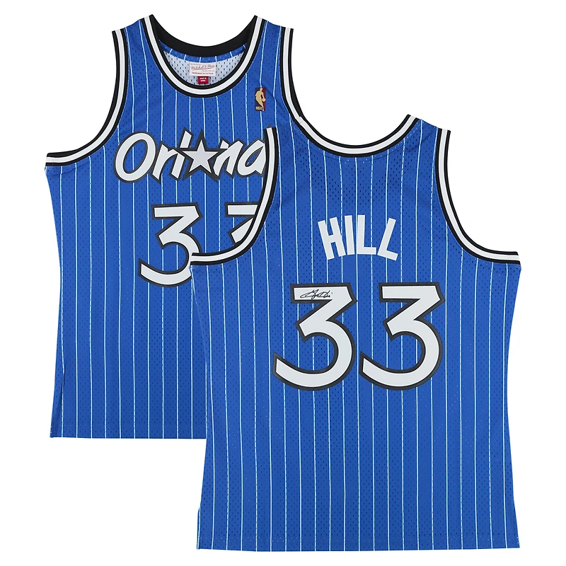 Maillot Swingman dédicacé Mitchell & Ness par Grant Hill Orlando Magic, bleu royal, 2004-05, V106832, 45945, AUTJERBSK JRSYHI0086
