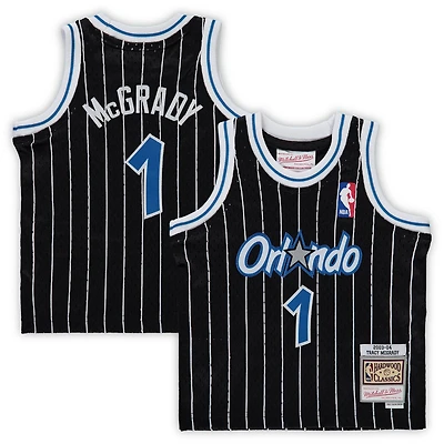 Infant Mitchell & Ness Tracy McGrady Noir Orlando Magic 2003/04 Hardwood Classics Maillot de joueur à la retraite