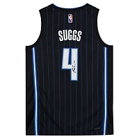 Jalen Suggs Black Orlando Magic Autographed Nike 2021-22 Diamond Swingman Jersey