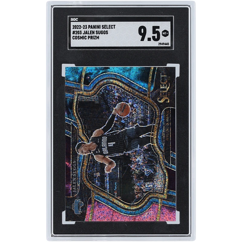 Jalen Suggs Orlando Magic 2022-23 Panini Select Cosmic Prizm Courtside #203 SGC Authenticated 9.5 Card