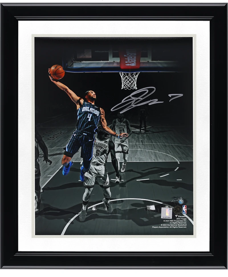 Jalen Suggs Orlando Magic Autographed 11" x 14" Spotlight Dunking Photograph