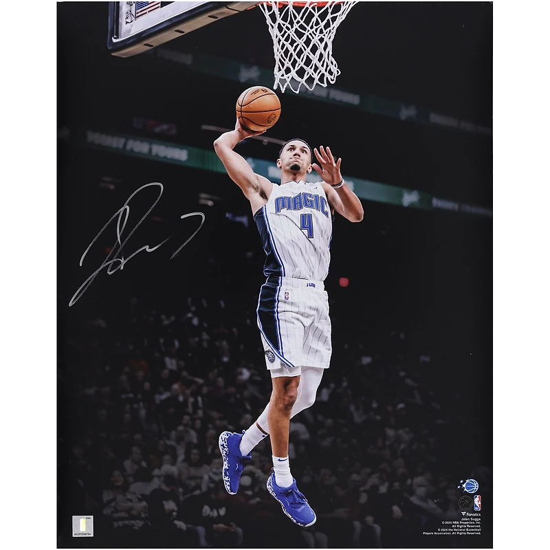 Jalen Suggs Orlando Magic Autographed 16" x 20" Dunking Spotlight Photograph