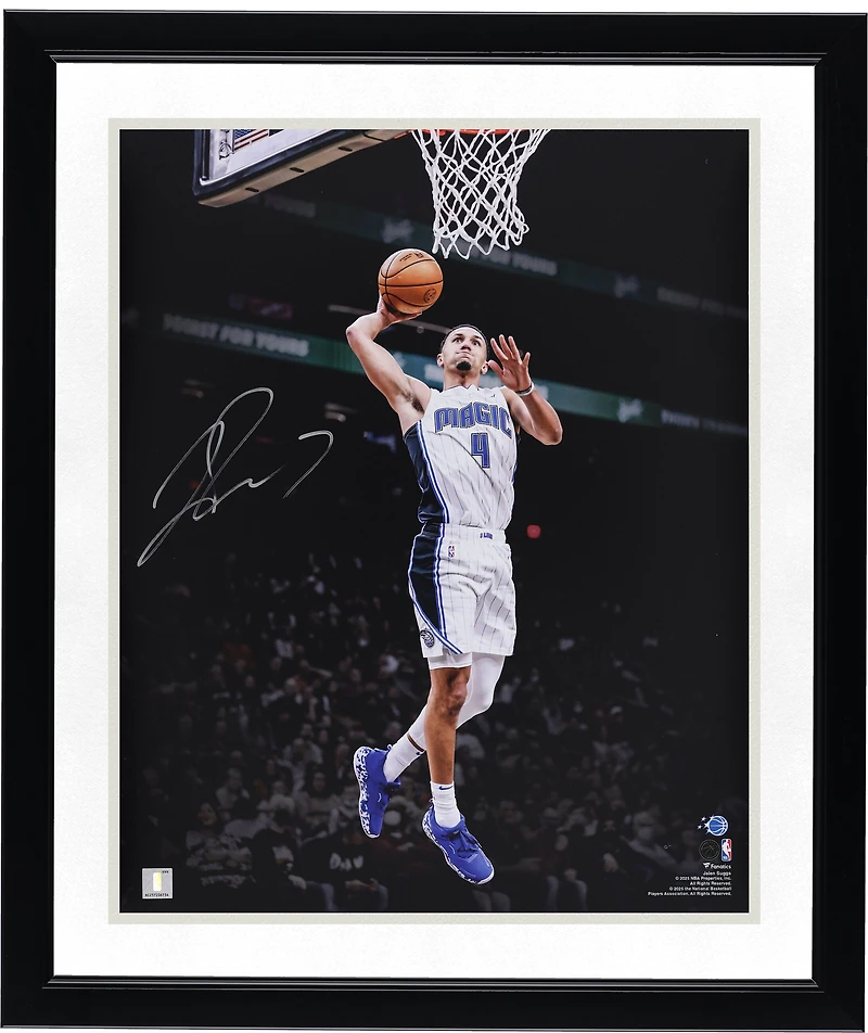 Jalen Suggs Orlando Magic Autographed 16" x 20" Dunking Spotlight Photograph