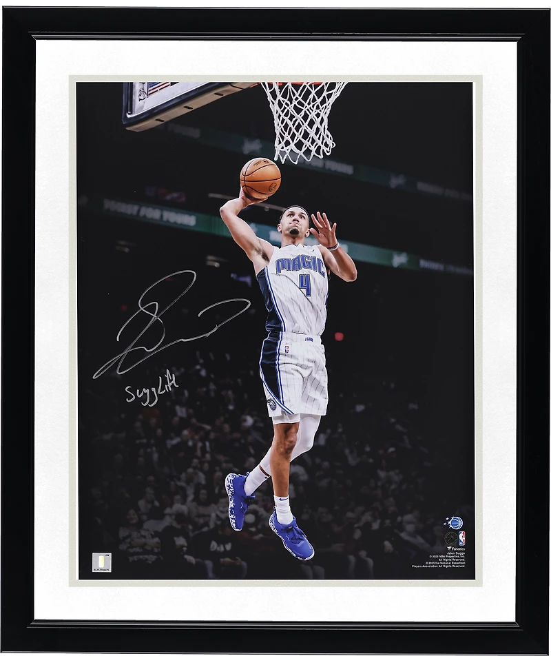 Jalen Suggs Orlando Magic Autographed 16" x 20" Dunking Spotlight Photograph with "Sugg Life" Inscription