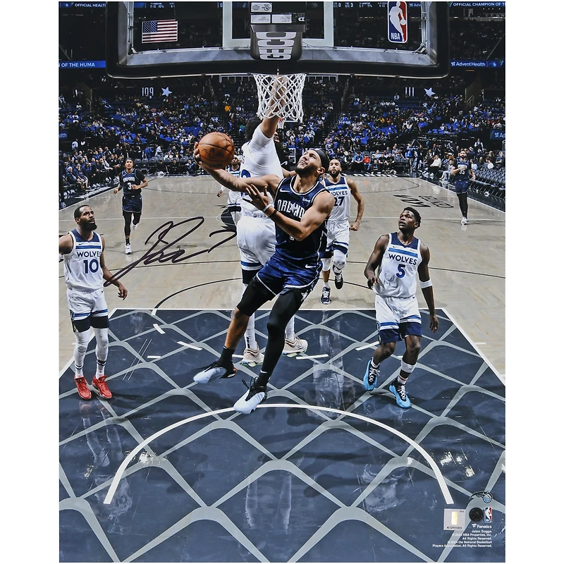 Jalen Suggs Orlando Magic Autographed 16" x 20" Reverse Layup Photograph
