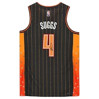 Maillot Nike Swingman autographié par Jalen Suggs Orlando Magic 2020-21 Mixtape