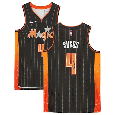 Maillot Nike Swingman autographié par Jalen Suggs Orlando Magic 2020-21 Mixtape