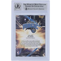 Jalen Suggs Orlando Magic Autographié 2021-22 Panini Court Kings #83 Beckett Fanatics Witnessed Authenticated 10 Rookie Card