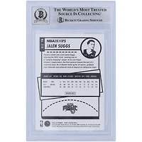 Jalen Suggs Orlando Magic Autographié 2021-22 Panini NBA Hoops #210 Beckett Fanatics Witnessed Authenticated 10 Rookie Card avec l'inscription "2021 #5 Pick"