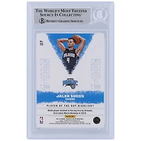 Jalen Suggs Orlando Magic Autographié 2021-22 Panini Player of the Day #55 Beckett Fanatics Witnessed Rookie Card Authentifié