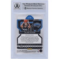 Carte de recrue Panini Prizm #314 autographiée 2021-22 de Jalen Suggs par Orlando Magic, Beckett Fanatics a été témoin d'une authentification 10