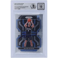 Carte de recrue Panini Prizm #314 autographiée 2021-22 de Jalen Suggs par Orlando Magic, Beckett Fanatics a été témoin d'une authentification 10