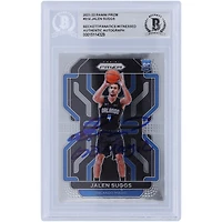 Jalen Suggs Orlando Magic Autographié 2021-22 Panini Prizm #314 Beckett Fanatics a été témoin d'une carte de recrue authentifiée avec l'inscription « Go Magic »