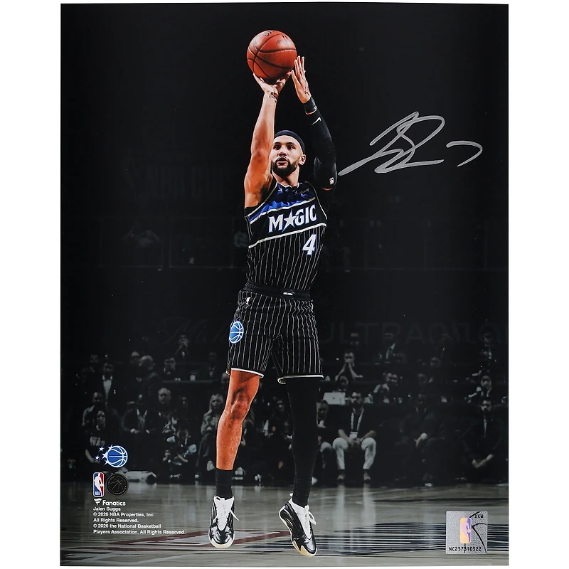 Jalen Suggs Orlando Magic Autographed 8" x 10" Shooting Spotlight Photograph
