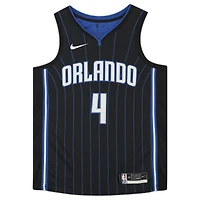 Maillot Nike Swingman 2021 noir autographié par Jalen Suggs des Orlando Magic avec l'inscription « 2021 #5 Pick »
