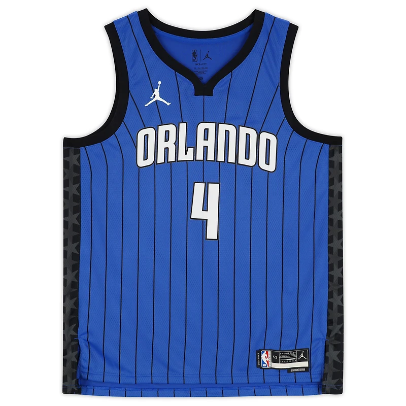 Maillot Swingman Jordan Statement Edition bleu autographié par Jalen Suggs des Orlando Magic