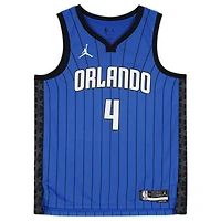 Maillot Swingman Jordan Statement Edition bleu autographié par Jalen Suggs des Orlando Magic
