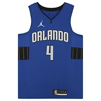 Maillot Jordan Brand bleu autographié par Jalen Suggs des Orlando Magic avec l'inscription « 2021 #5 Draft Pick »