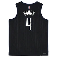 Maillot Nike Swingman noir autographié par Jalen Suggs Orlando Magic 2022-23 City Edition