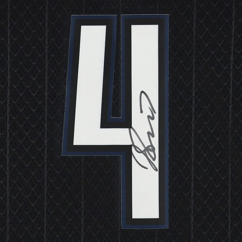 Maillot Nike Swingman noir autographié par Jalen Suggs Orlando Magic 2022-23 City Edition