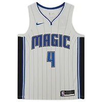 Maillot Nike Swingman blanc autographié par Jalen Suggs des Orlando Magic avec l'inscription « 2021 #5 Draft Pick »