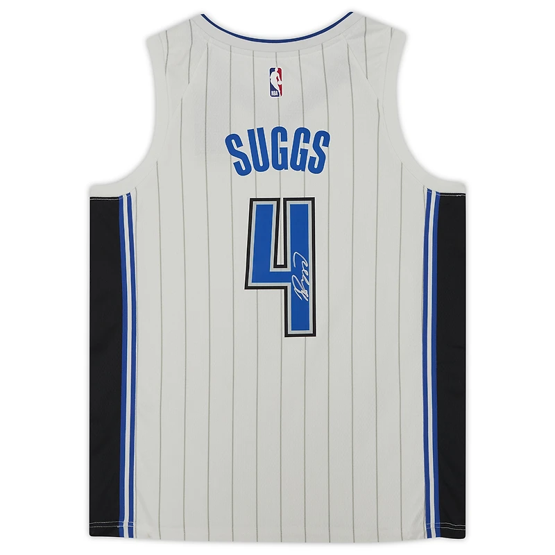 Maillot Nike blanc Swingman autographié par Jalen Suggs des Orlando Magic
