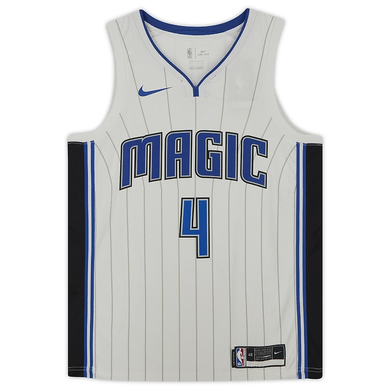 Maillot Nike blanc Swingman autographié par Jalen Suggs des Orlando Magic