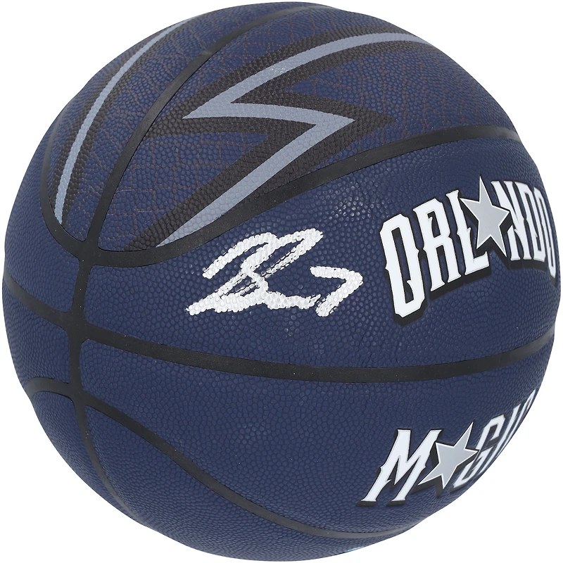 Ballon de basket-ball de collection Wilson 2023-24 City Edition dédicacé par Jalen Suggs par Orlando Magic