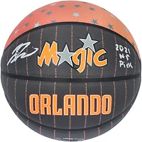 Ballon de basket-ball de collection Wilson City Edition autographié par Jalen Suggs Orlando Magic avec inscription « 2021 #5 Pick »